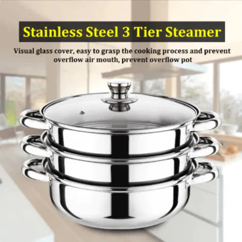 Three-Layer Multi-Purpose Soup Steamer Anti Spier