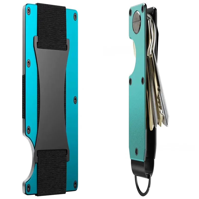 New Metal Card Bag Carbon Fiber Wallet Wallet RFID Anti-theft Swiping Blocking Technology Anti Spier