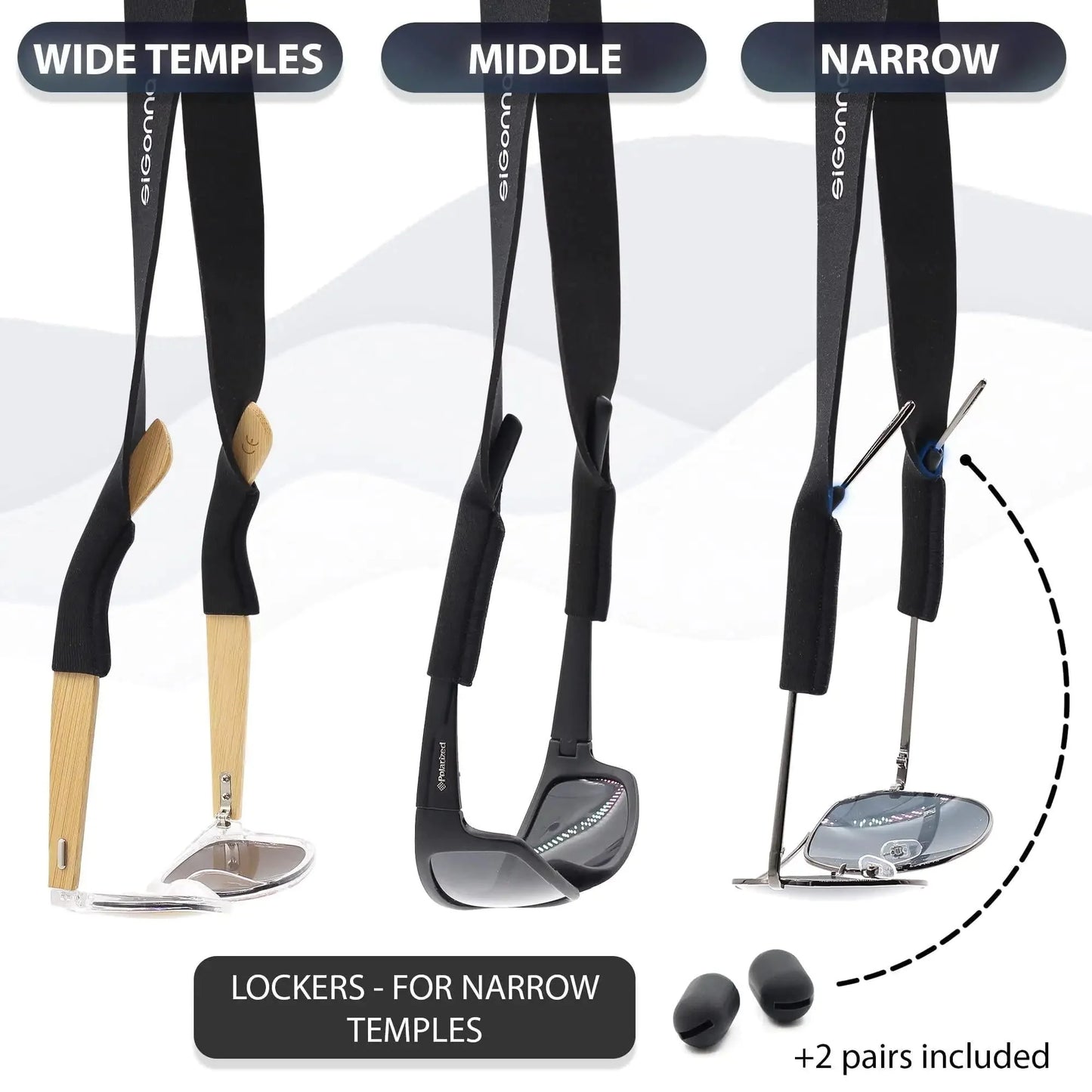 Eye Glass String Strap Holder Floating Glasses Adjustable Cord 22 inch Length Anti Spier