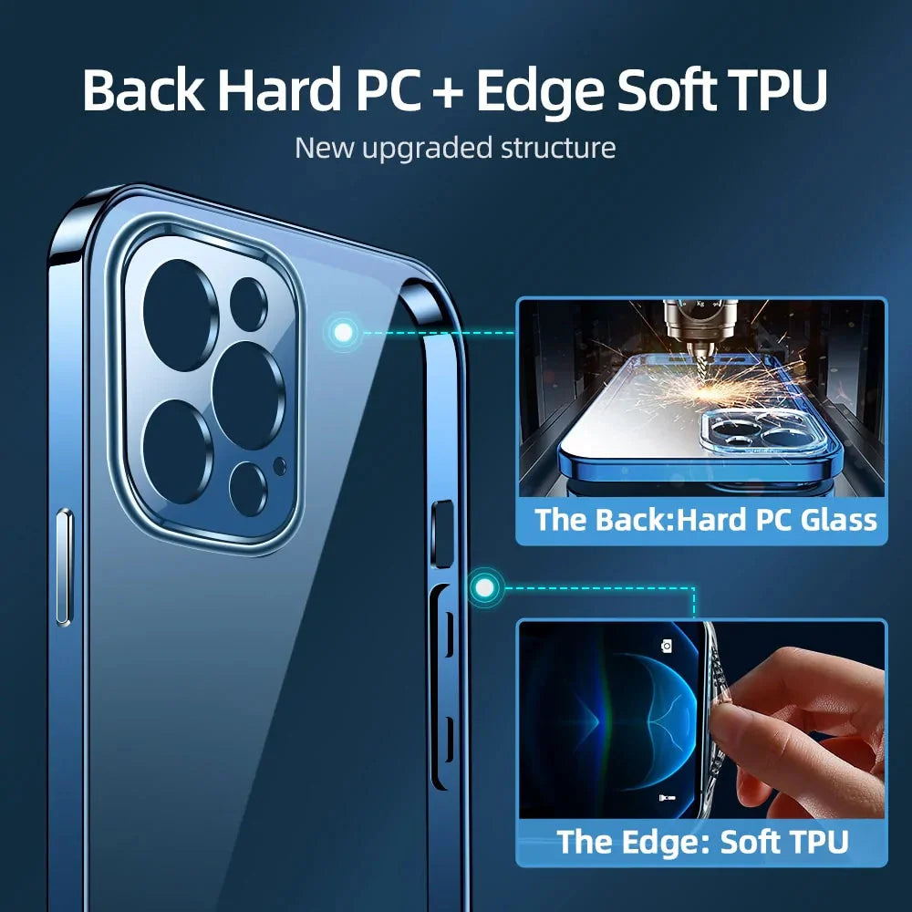 Clear Case For iPhone Anti Spier