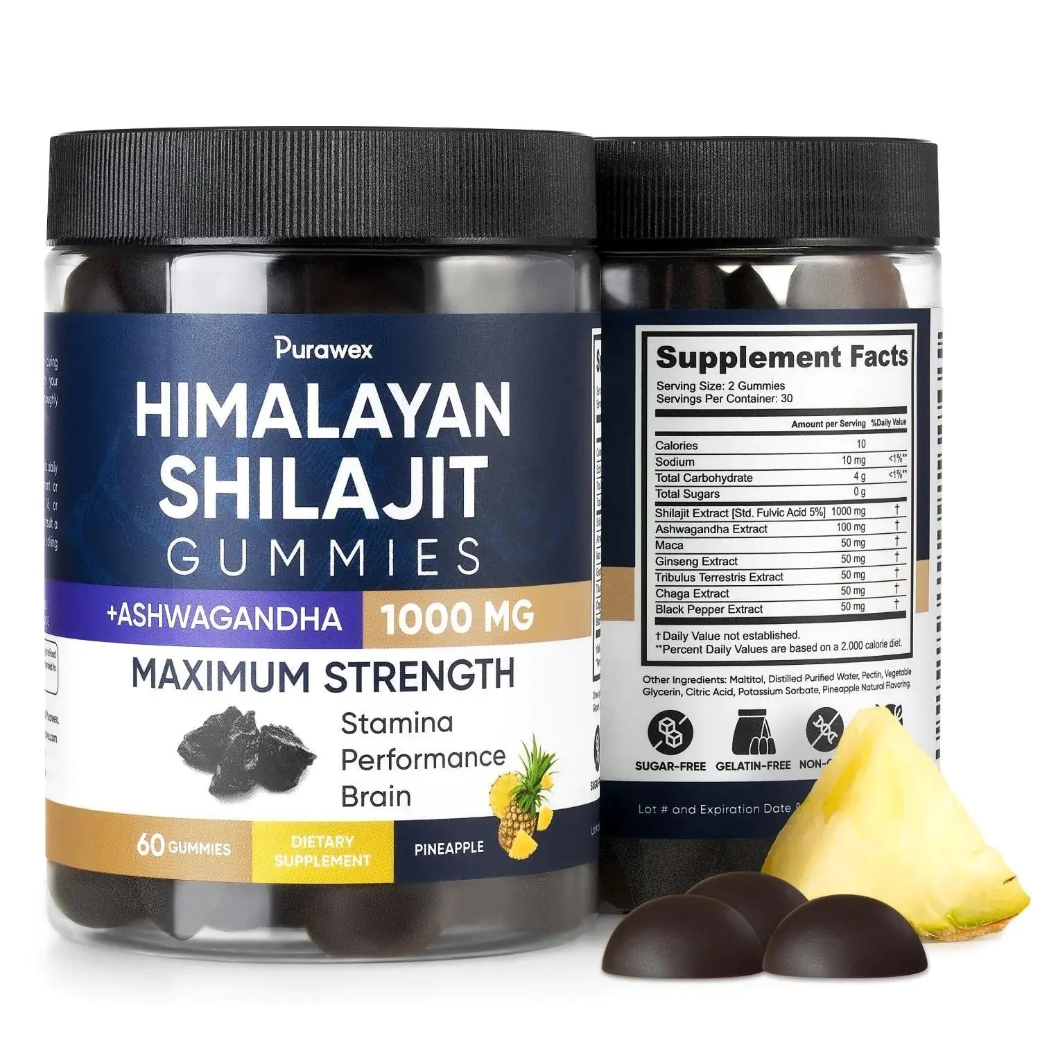 Shilajit Gummies 1000mg, Shilajit Gummies for Men and Women, Energy, Immunity Anti Spier