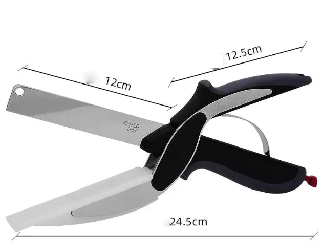 2-in-1 Multifunctional Food Scissors Anti Spier
