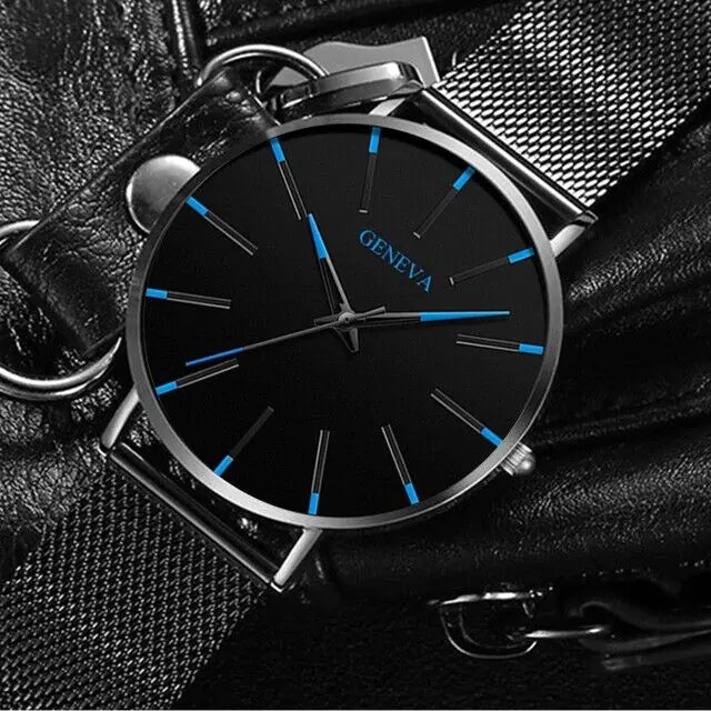 Waterproof Men's Watch Stainless Steel Quartz Luminous Classic Watches Business - Anti Spier 