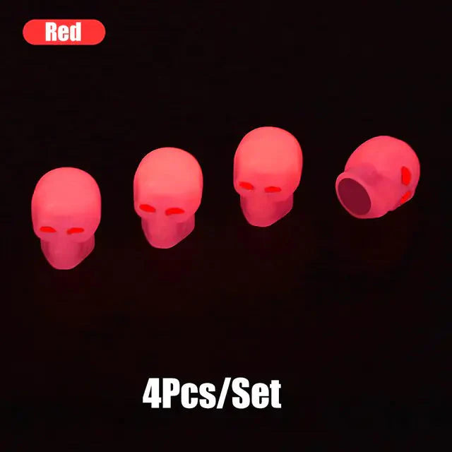 Glow in The Dark Tire Valve Caps Anti Spier