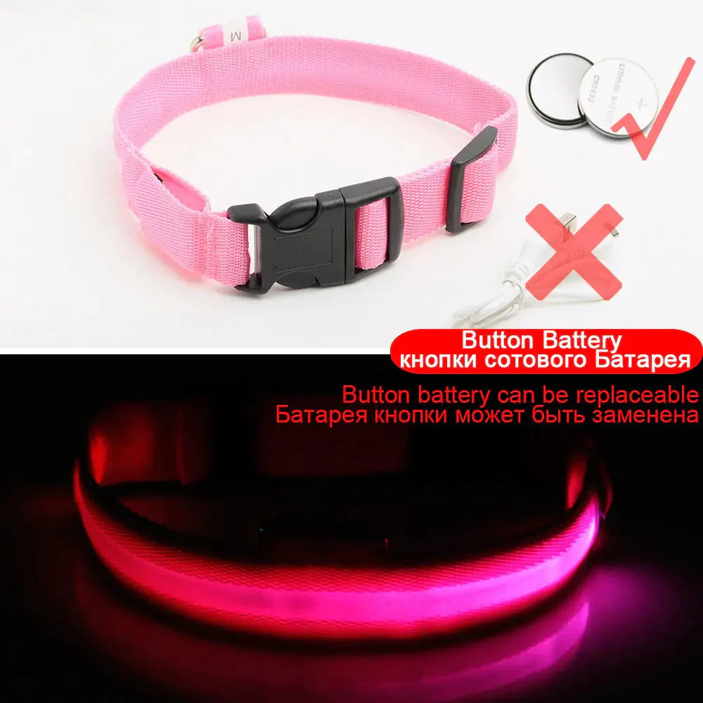 Led Dog Collar Anti-Lost Collar Anti Spier