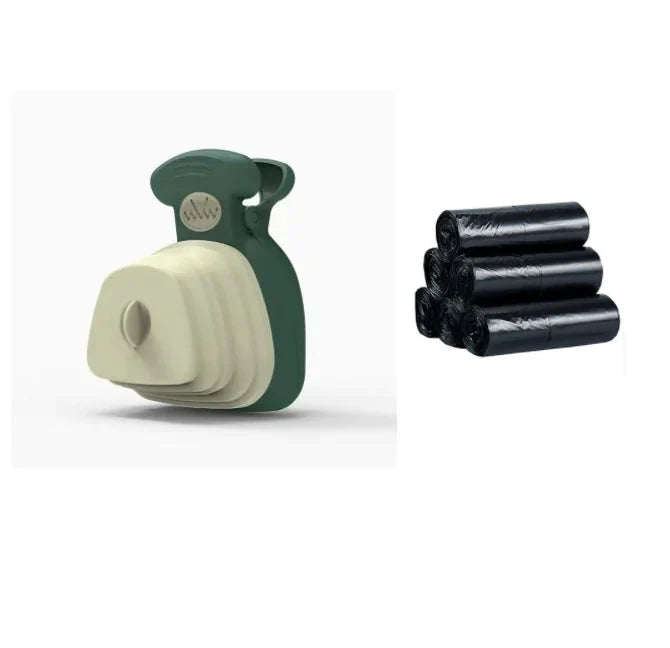 Pet Dog Poop Bag Dispenser with Foldable Poop Scoop Anti Spier