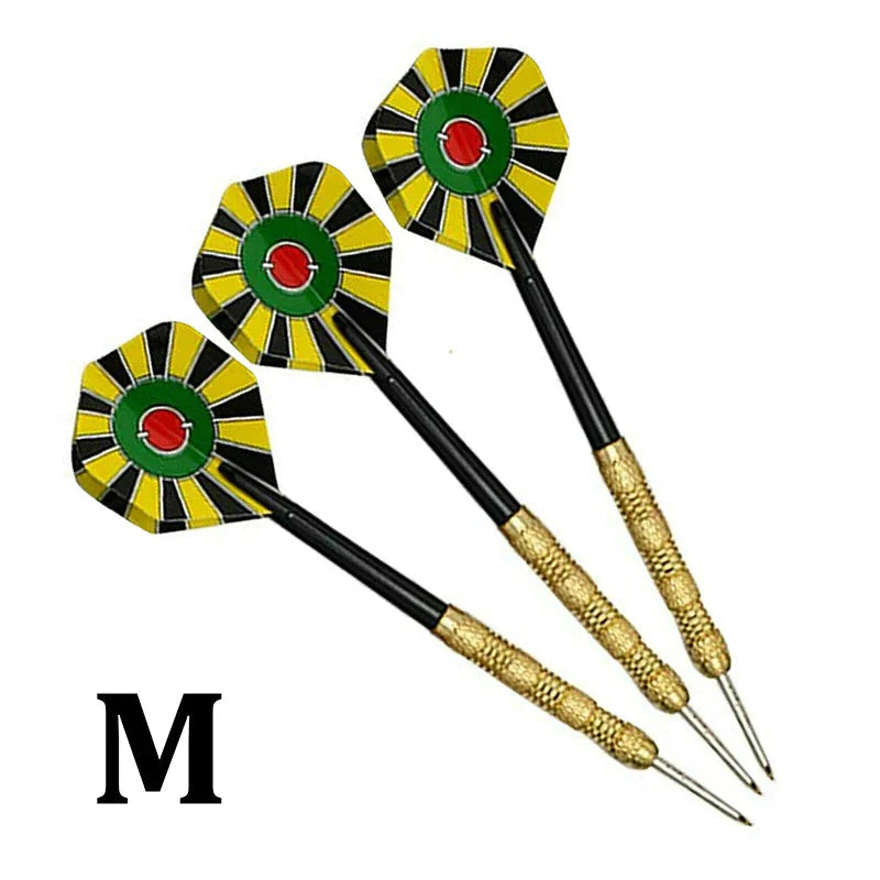 5 Sets (15Pcs) Steel Tip Professional Darts Set Darts Slim Barrel Dart Flights Anti Spier