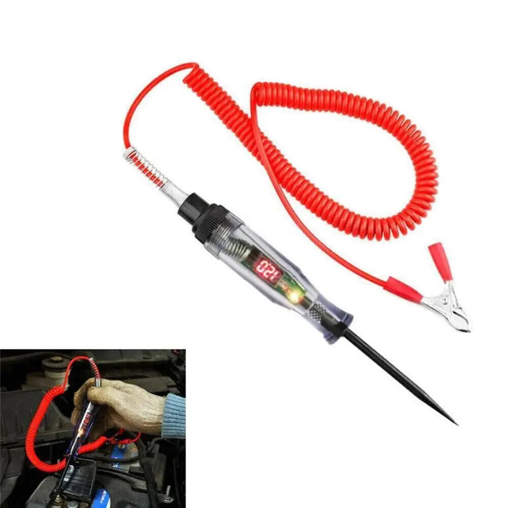 Digital Electric Voltage Circuit Tester Automotive Test Light Car Truck 6-24V US Anti Spier