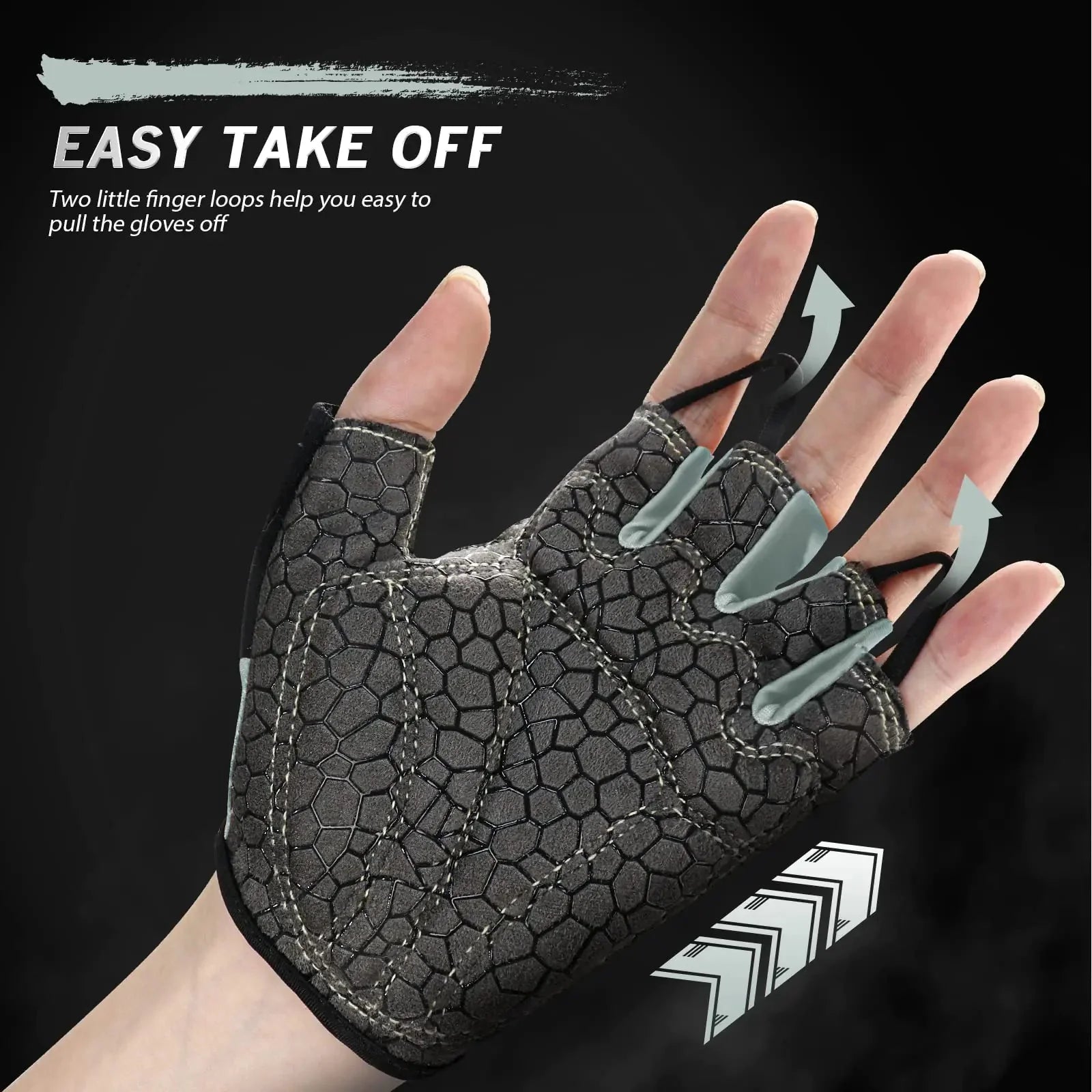 Bike Gloves Cycling Gloves Biking Gloves Bicycle Gloves for Men Women with Anti-Slip Shock-Absorbing Pad,Light Weight Half Finger Gloves for Cycling Workout Training Outdoor Black&gray X-Large Anti Spier