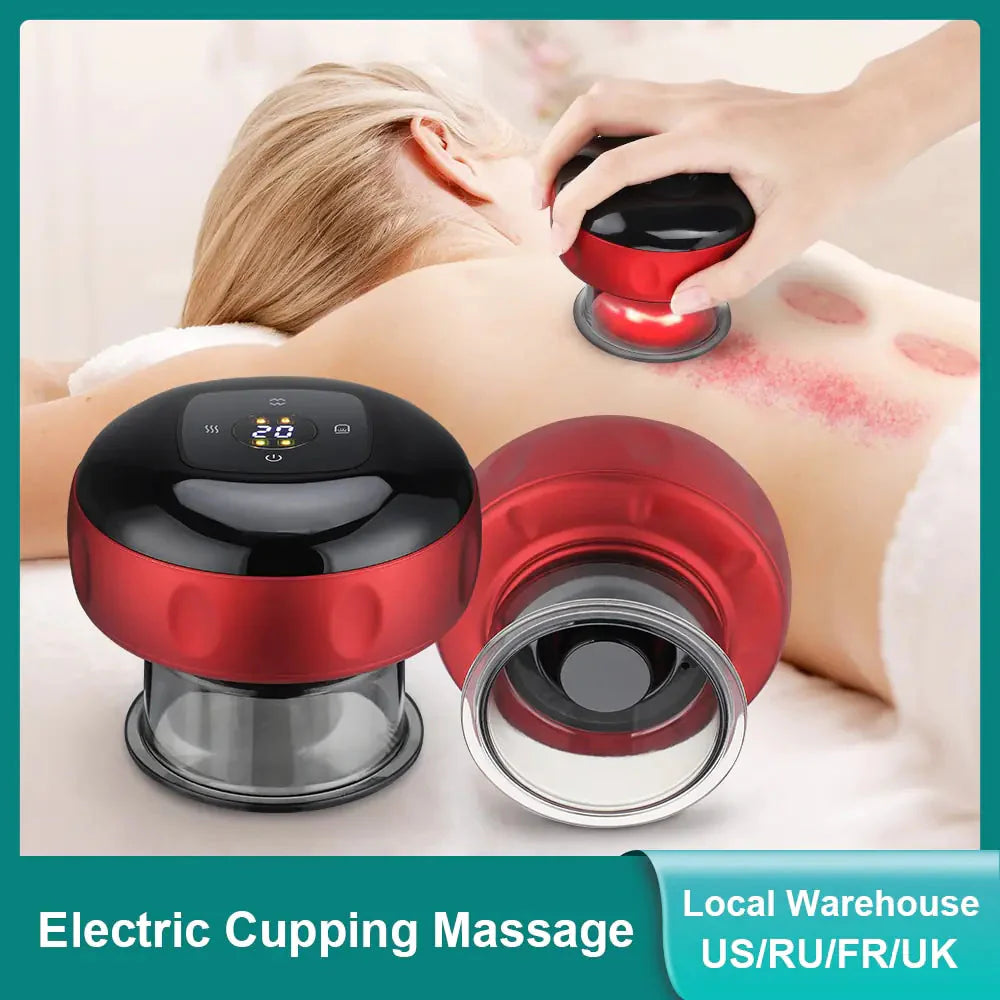 Electric Cupping Massage Magnet Tool Anti Spier