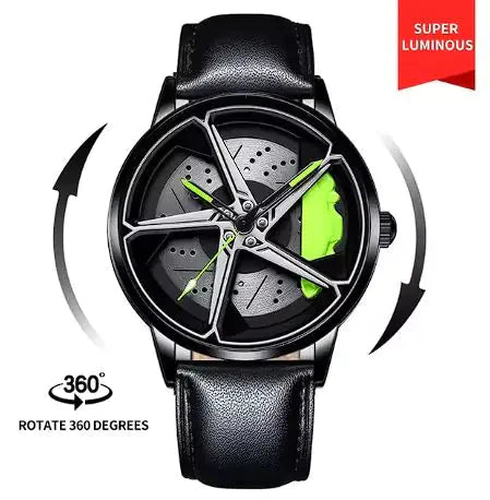 Men's Sports Car Wheel Watch Anti Spier