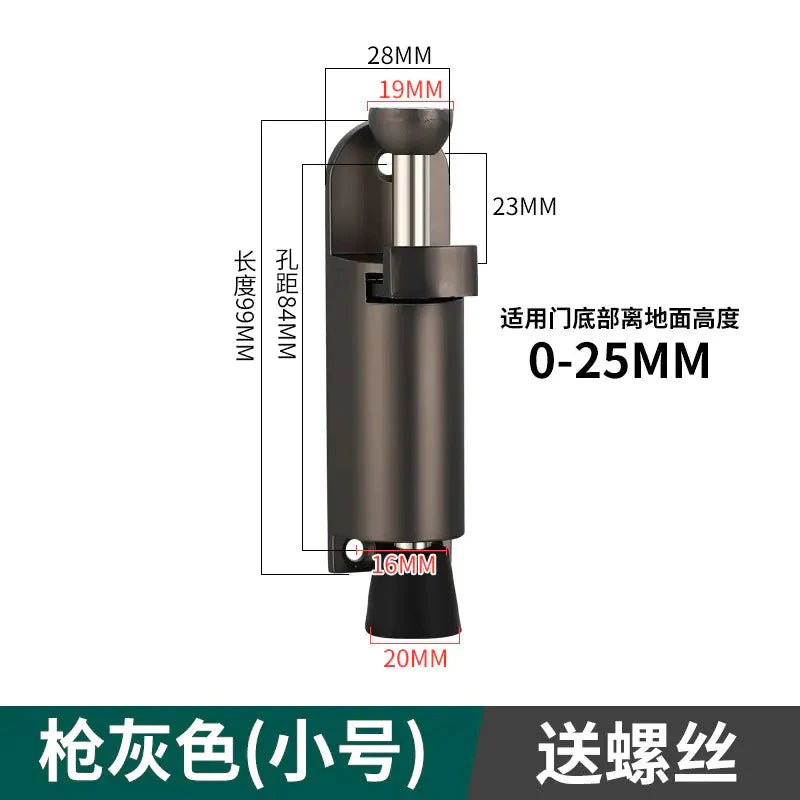 Invisible Foot-operated Door Stopper and Holder Anti Spier