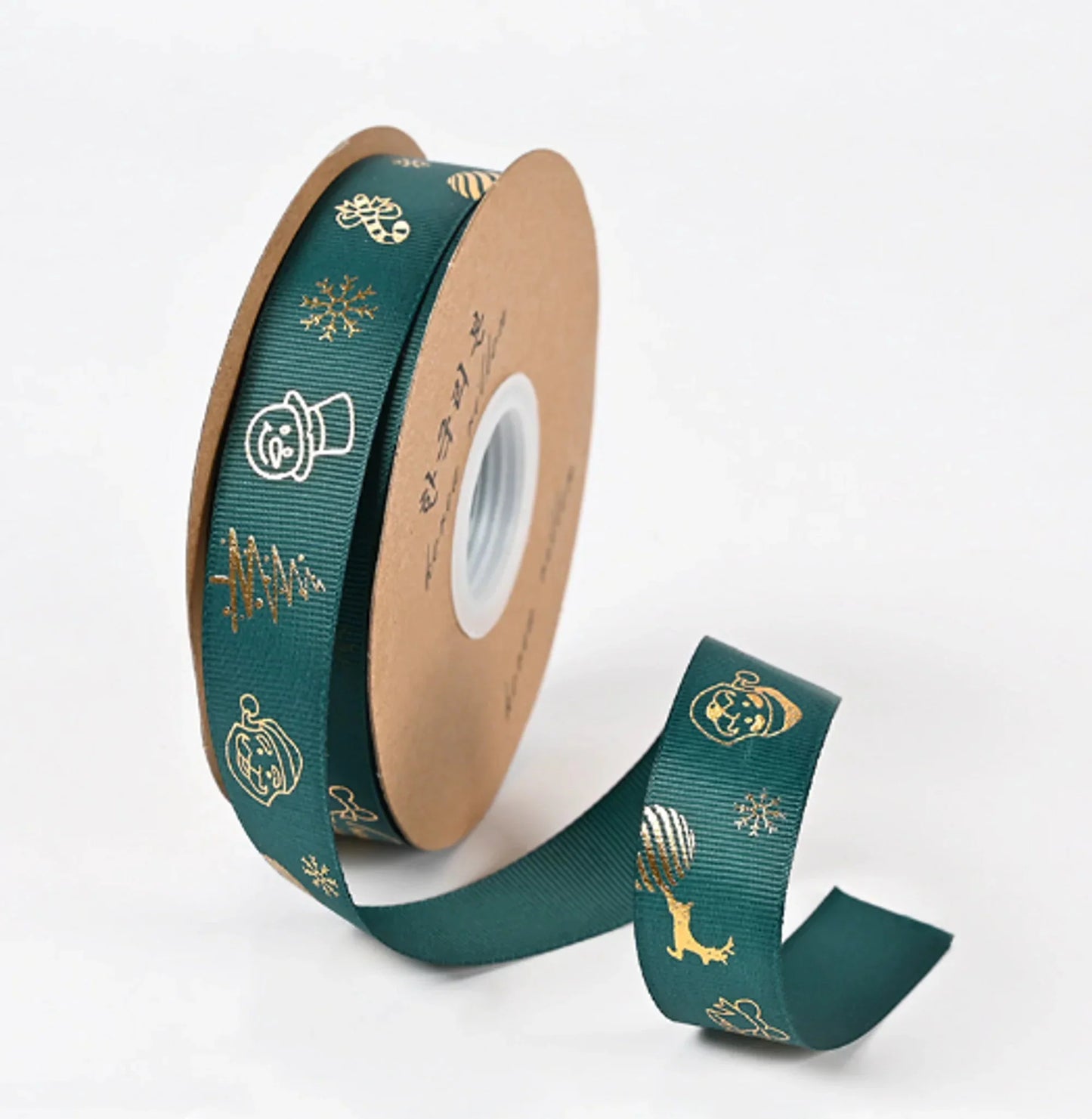 Ribbon Printed Christmas Design Decoration Gift Packing Anti Spier