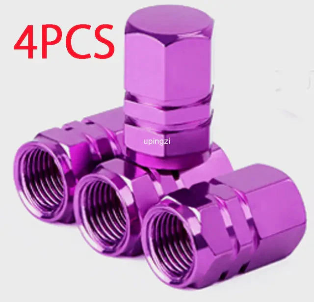 Aluminum Alloy Car Wheel Tire Valve Caps Anti Spier