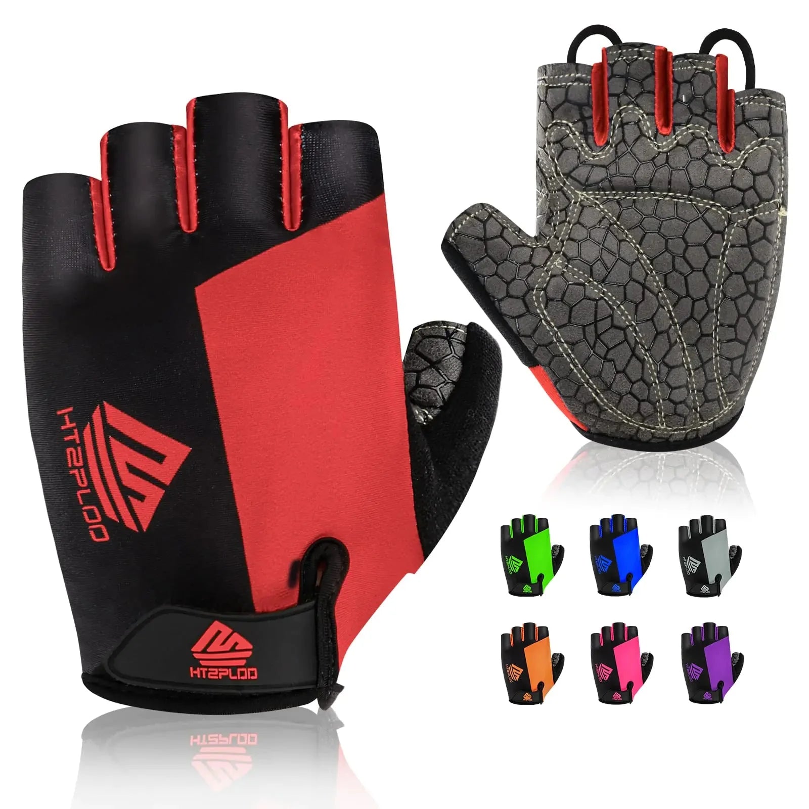 Bike Gloves Cycling Gloves Biking Gloves Bicycle Gloves for Men Women with Anti-Slip Shock-Absorbing Pad,Light Weight Half Finger Gloves for Cycling Workout Training Outdoor Black&gray X-Large Anti Spier