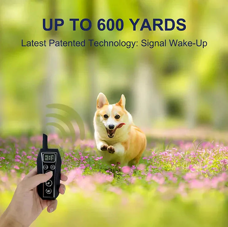 650 YD Remote Dog Training Shock Collar Waterproof for Small Medium Large Dogs Anti Spier