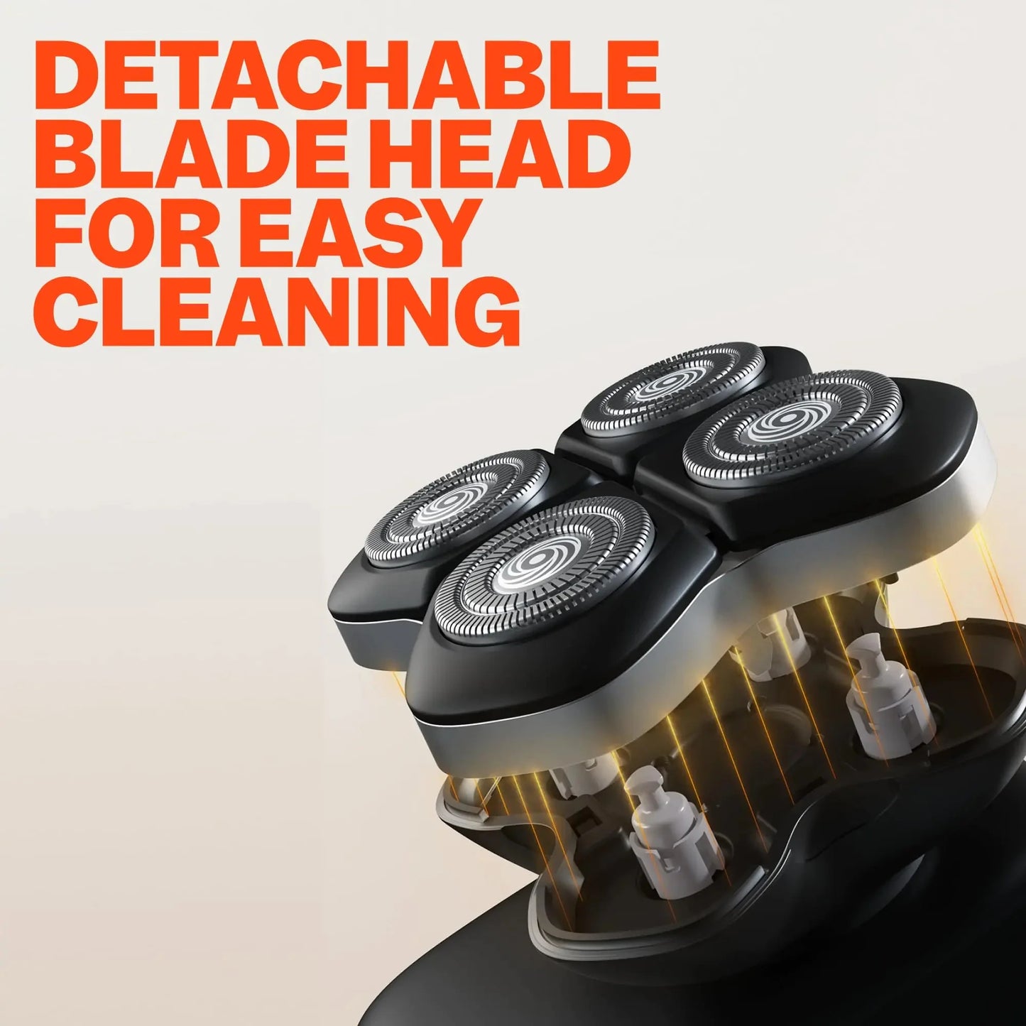 Freebird FlexSeries Pro Electric Head Shaver - Fast Smooth Head Shaver, Wet/Dry Shaving, Anti-Pinch, Rotary Electric Razor, USB Rechargeable, Cordless, 4 Flexible Blades, Ideal Gifts for Bald Men Anti Spier