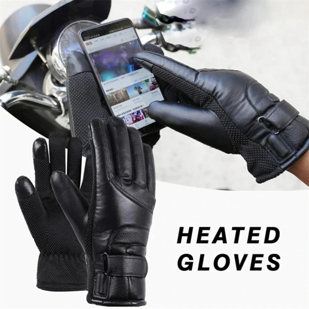 Electric USB Heated Gloves Winter Warming Thermal Ski Snow Hand Warm Windproof Anti Spier