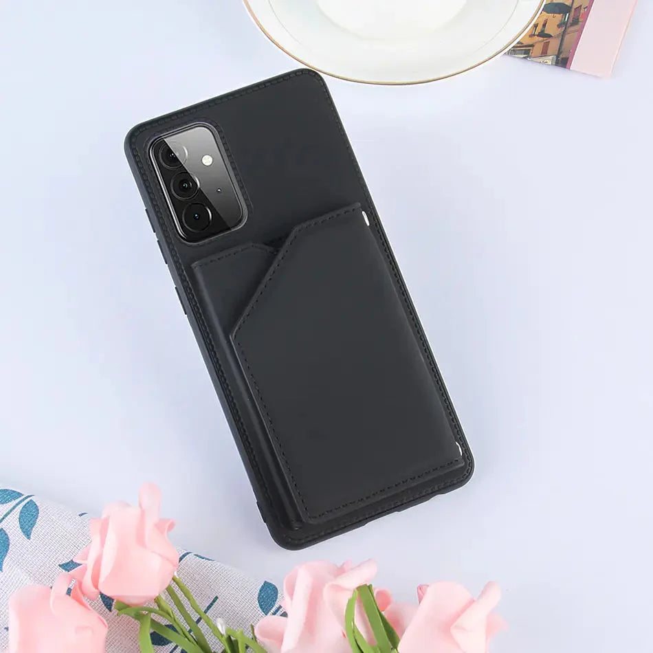 PU Leather Wallet Case For Samsung Anti Spier