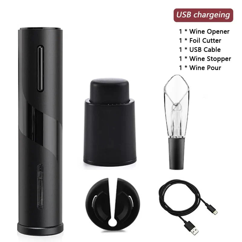 Electric Wine Opener Foil Cutter Jar Opener Kitchen Gadget Anti Spier