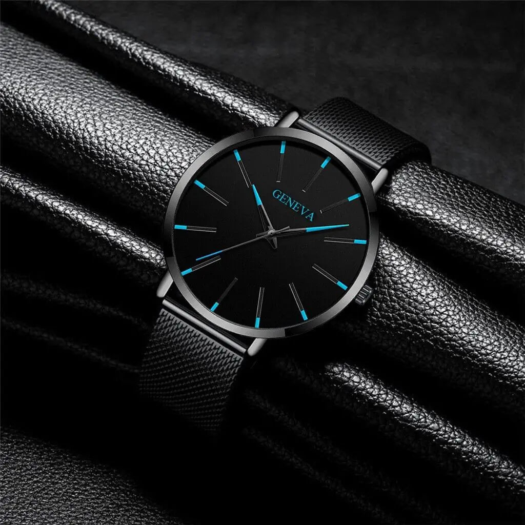 Waterproof Men's Watch Stainless Steel Quartz Luminous Classic Watches Business - Anti Spier 