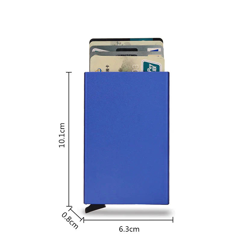 Anti-Magnetic Aluminum RFID Card Holder Wallet Anti Spier