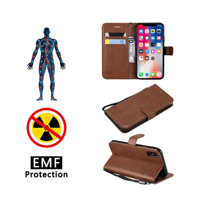 RFID Blocking Wallet iPhone Case Anti Spier
