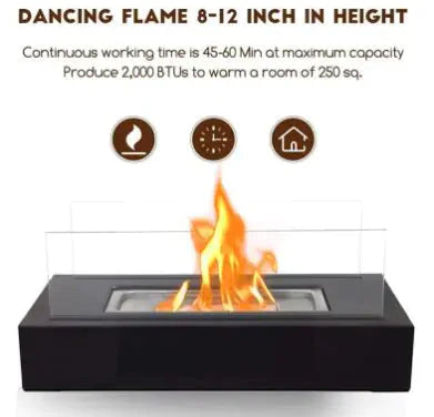 Indoor Fire Pit Mini Alcohol Lamp Fireplace Anti Spier