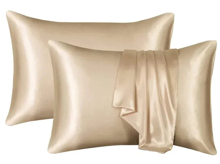 Silk-like Solid Color Pillowcase Anti Spier
