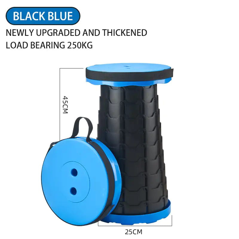 Portable Folding Telescopic Stool with Carry Bag