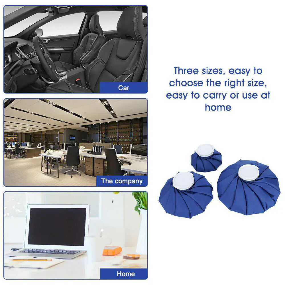 3PCS Ice Bags Packs Knee Neck Reusable Cold Relief Pain Headache Sport Injury Anti Spier