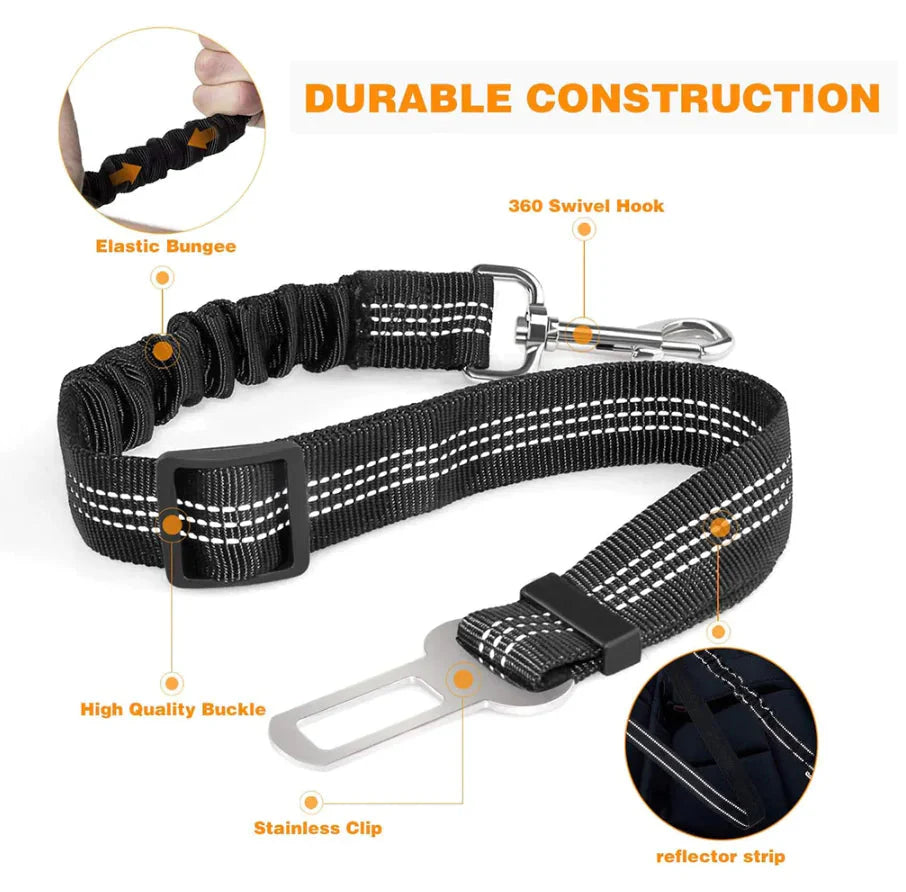 Car Safety Belt Pet Reflective Leash Anti Spier