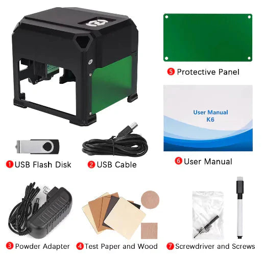 K4 Bluetooth Mini Laser Engraver & Cutter Anti Spier