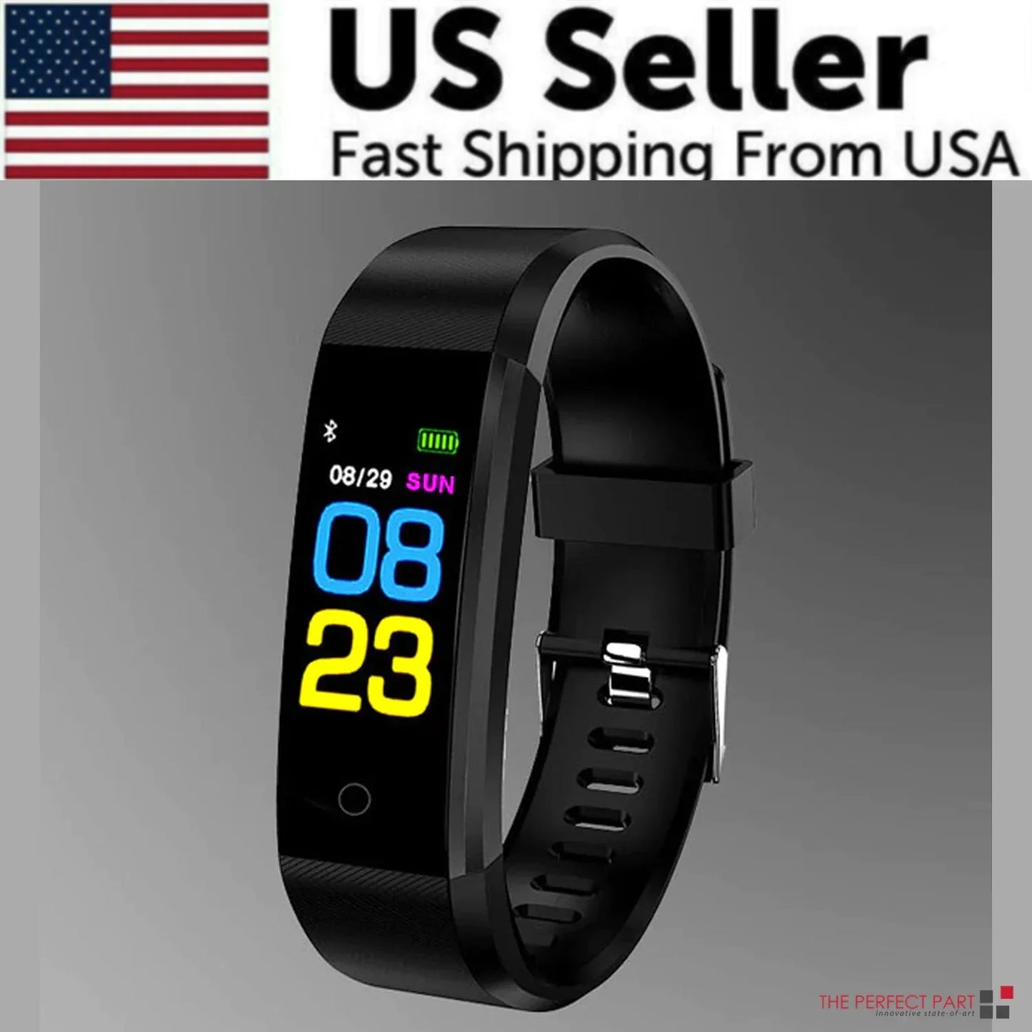 Fitness Smart Watch Activity Tracker Heart Rate For Women Men Oxygen BP Monitor - Anti Spier 