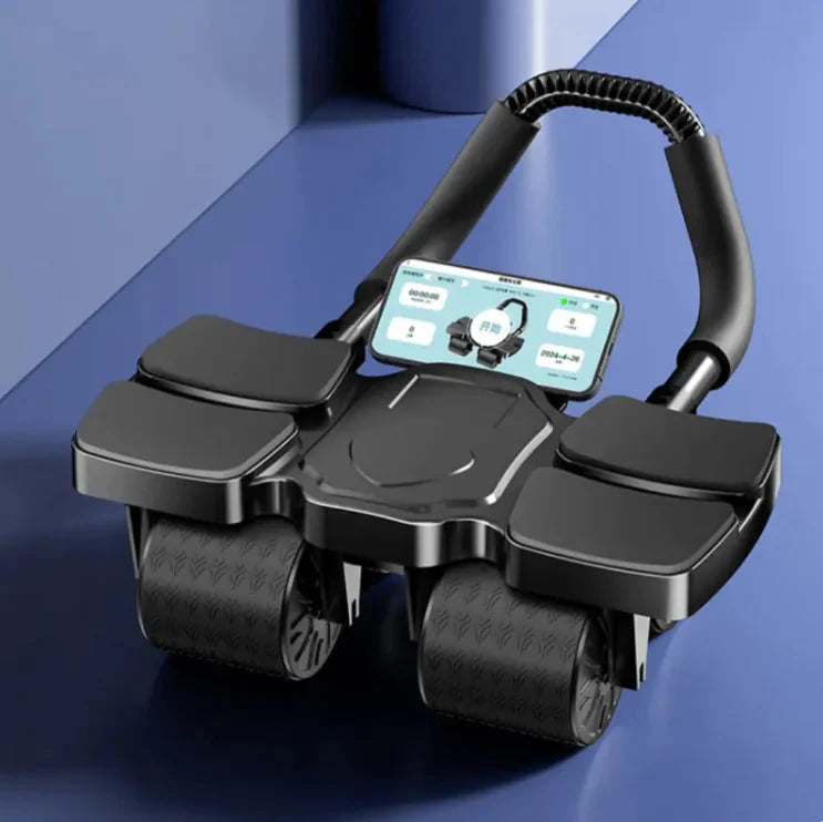 Smart Abdominal Wheel with Auto-Rebound & Fitness App Integration Anti Spier