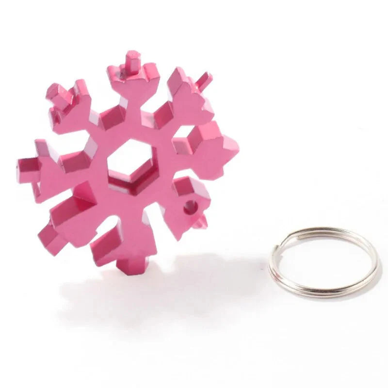 18-in-1 Snowflake Multi-Tool: Outdoor Camping Wrench, Bottle Opener, Screwdriver Anti Spier