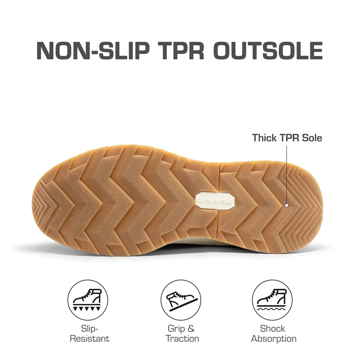 DREAM PAIRS Ankle Winter Boots for Women Waterproof Lace Up Anti-Slip Warm Snow Booties Fashion Sneaker Boots 5 Chestnut/Grey Anti Spier