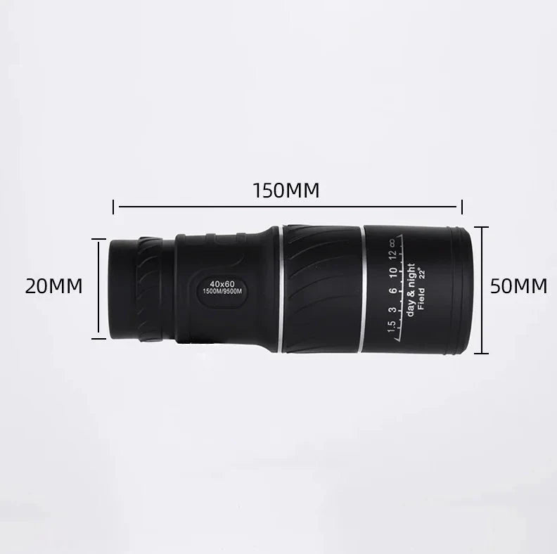 40X60 Monocular Binoculars With Night Vision BAK4 Prism High Power Waterproof Anti Spier