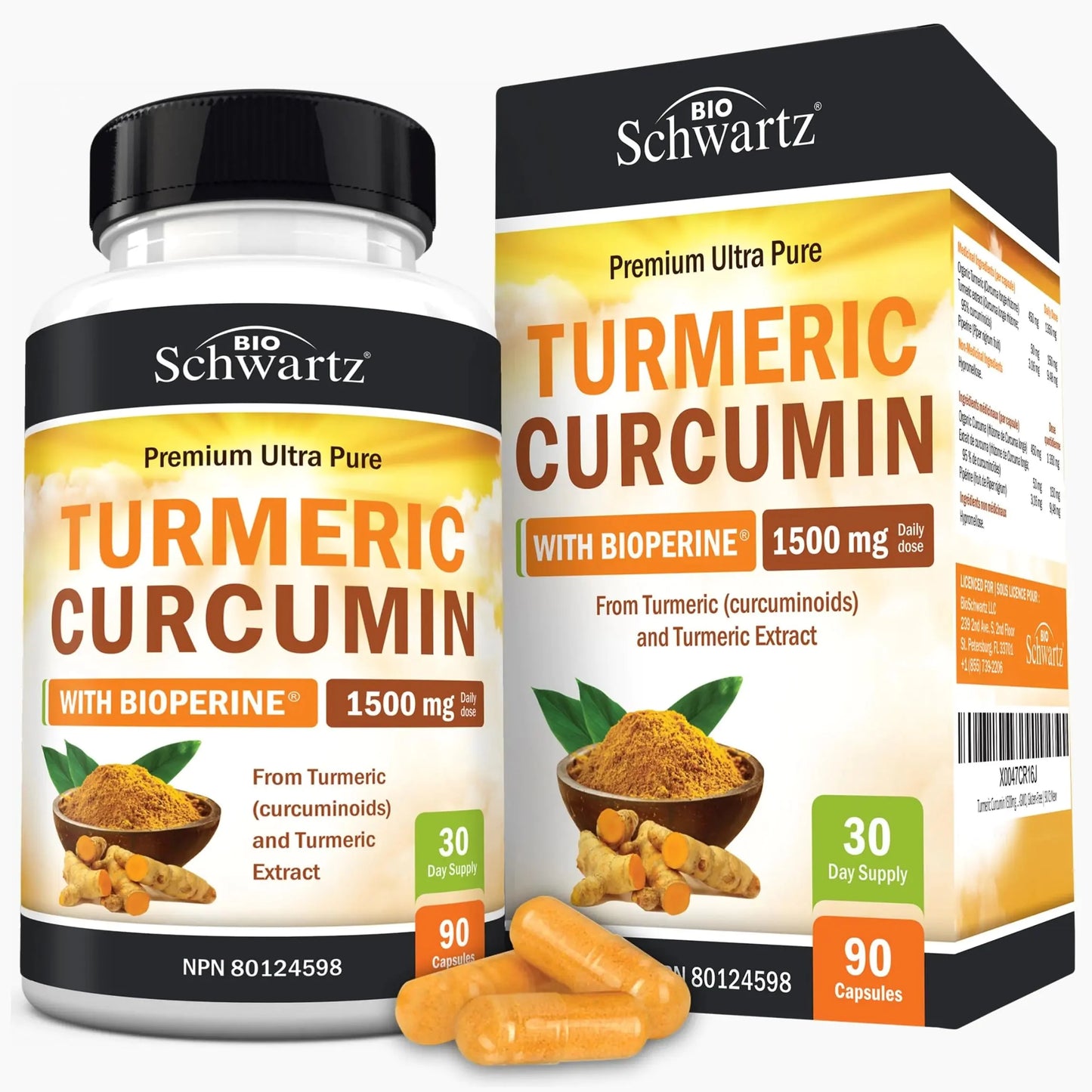 Turmeric Curcumin 1500mg | Turmeric Supplement + Black Pepper | Anti Inflammatory Pills & Joint Pain Relief | with BioPerine | High Potency Curcumin Supplements | Non-GMO Gluten-Free | 90 Ct Anti Spier