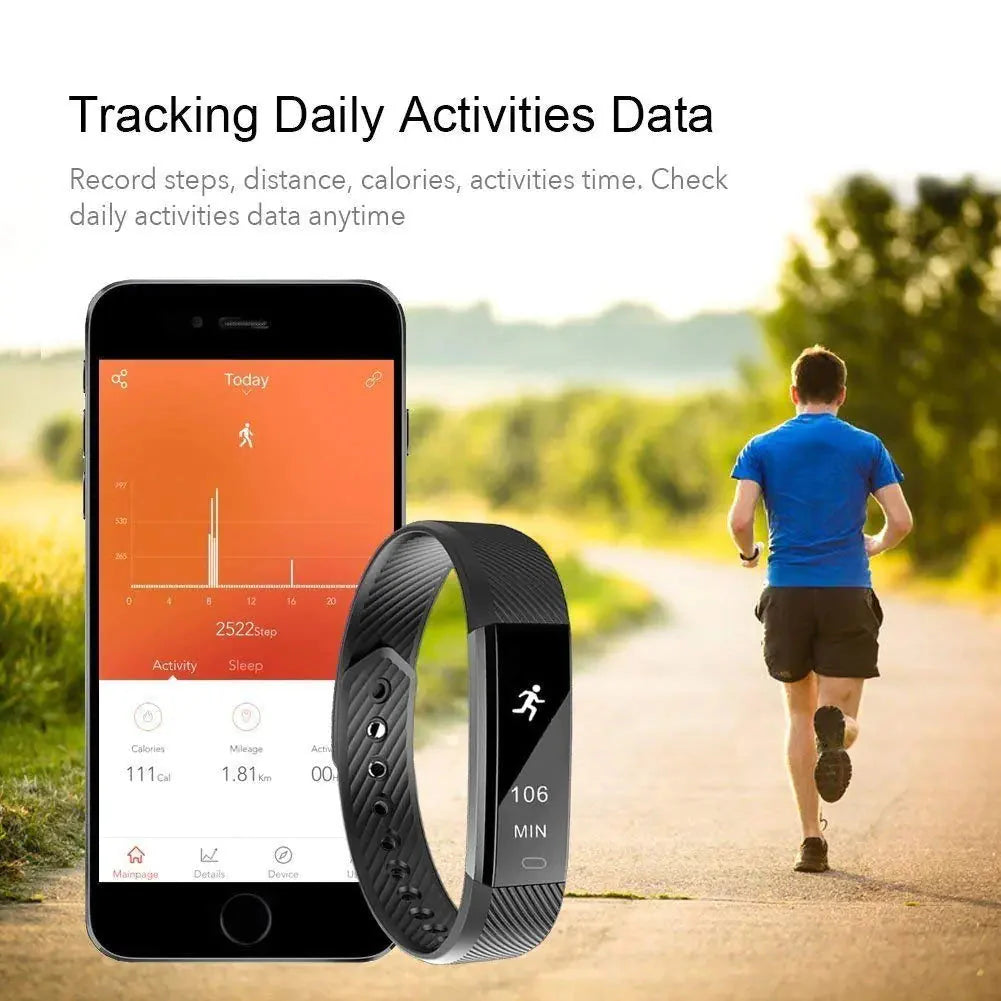 SmartFit Slim Activity Tracker And Monitor Smart Watch With FREE Extra Band Anti Spier