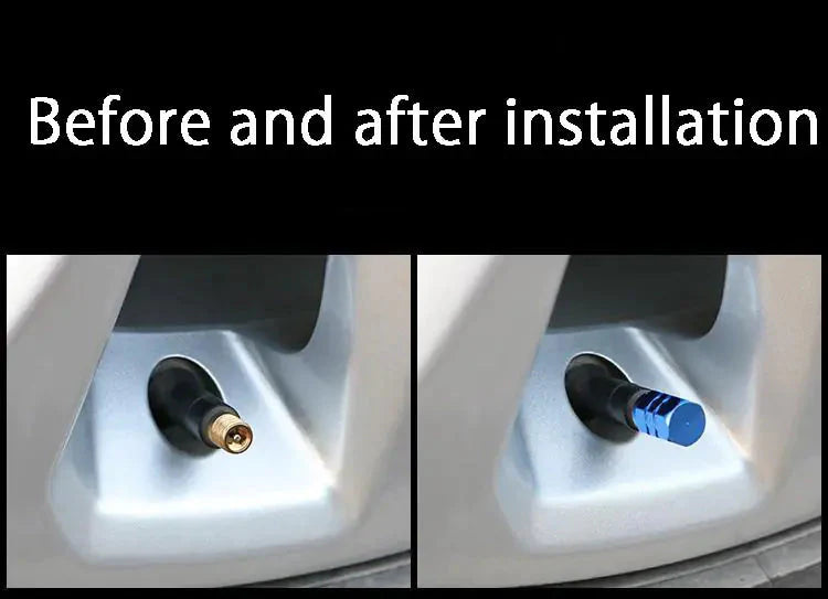 Aluminum Alloy Car Wheel Tire Valve Caps Anti Spier