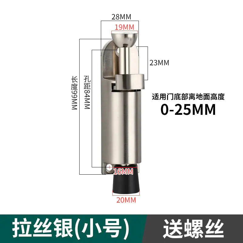 Invisible Foot-operated Door Stopper and Holder Anti Spier