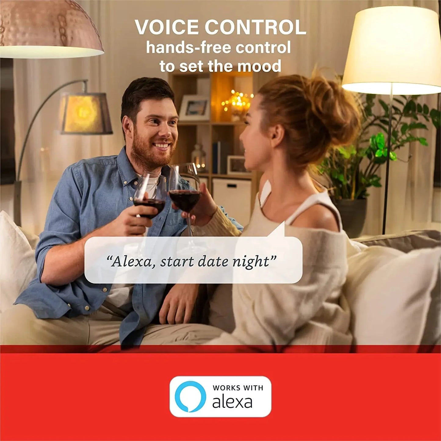 LED Smart Light Bulb, Alexa Compatible Anti Spier