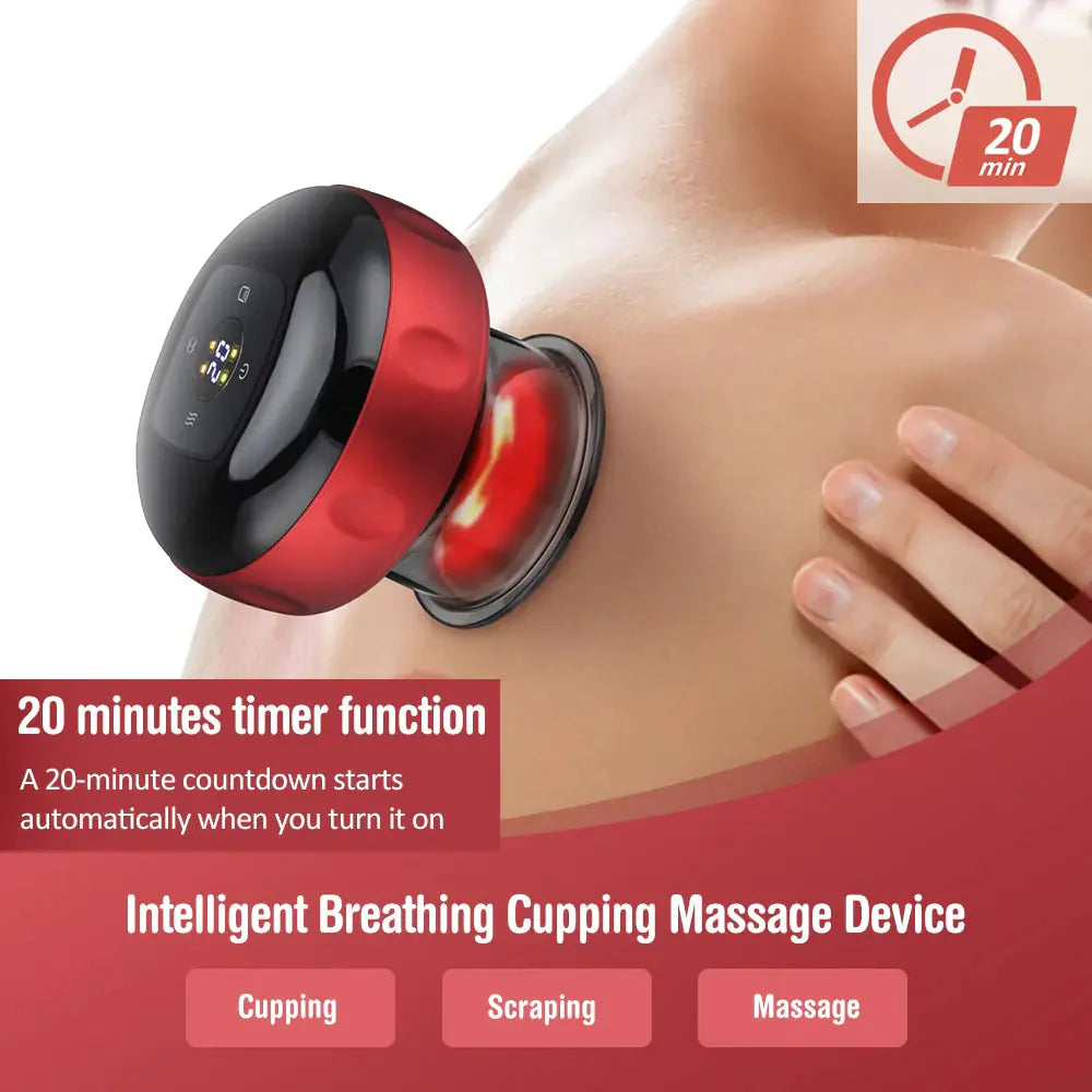 Electric Cupping Massage Magnet Tool Anti Spier