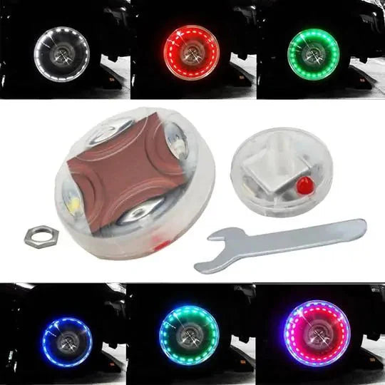 Solar Flash Wheel Tire Light Anti Spier
