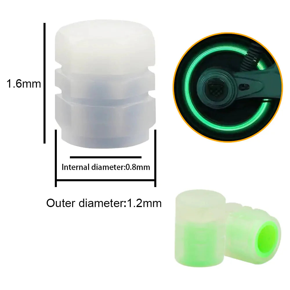 Luminous Tire Valve Stem Cap Anti Spier
