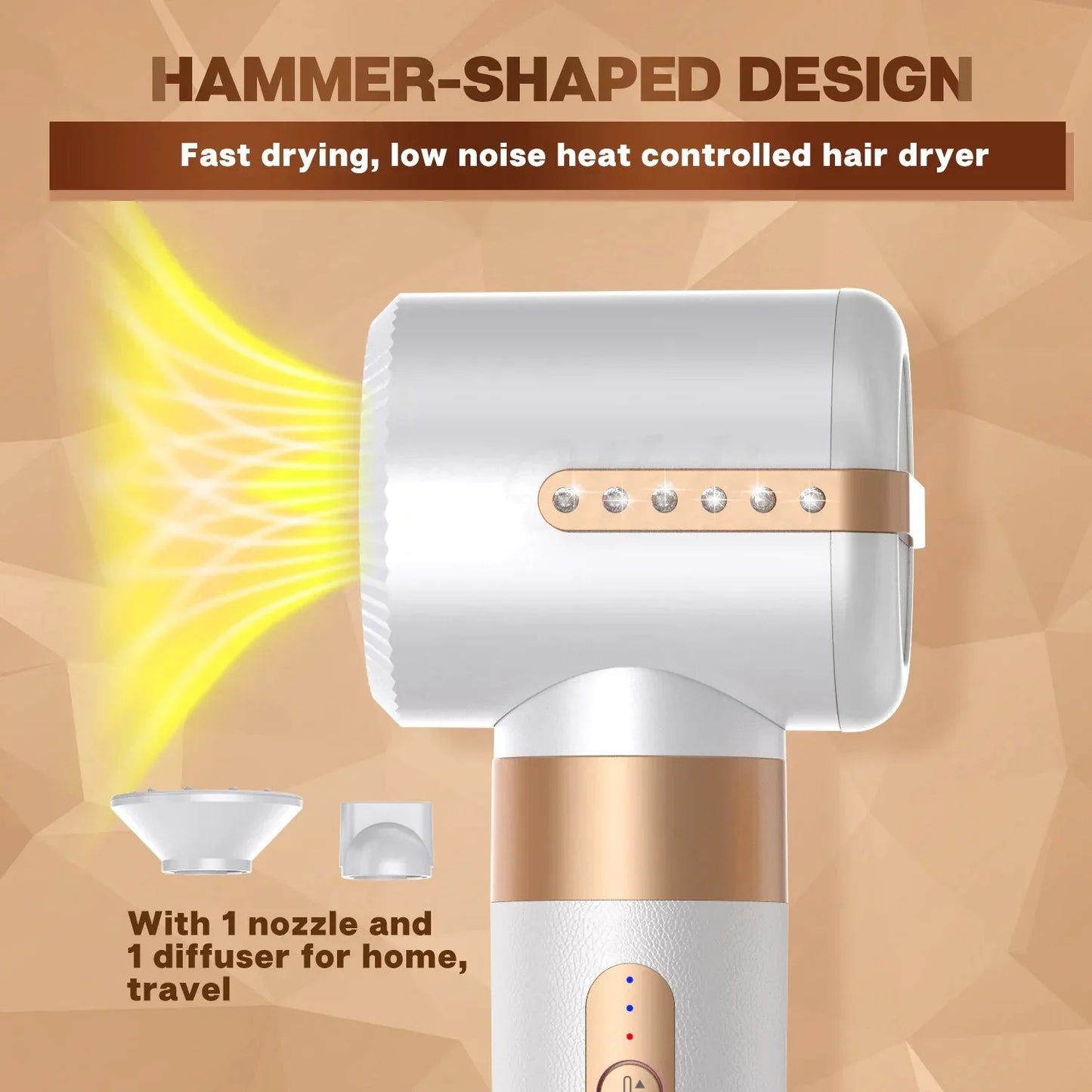 7-in-1 Hot Air Hair Styling Comb Anti Spier