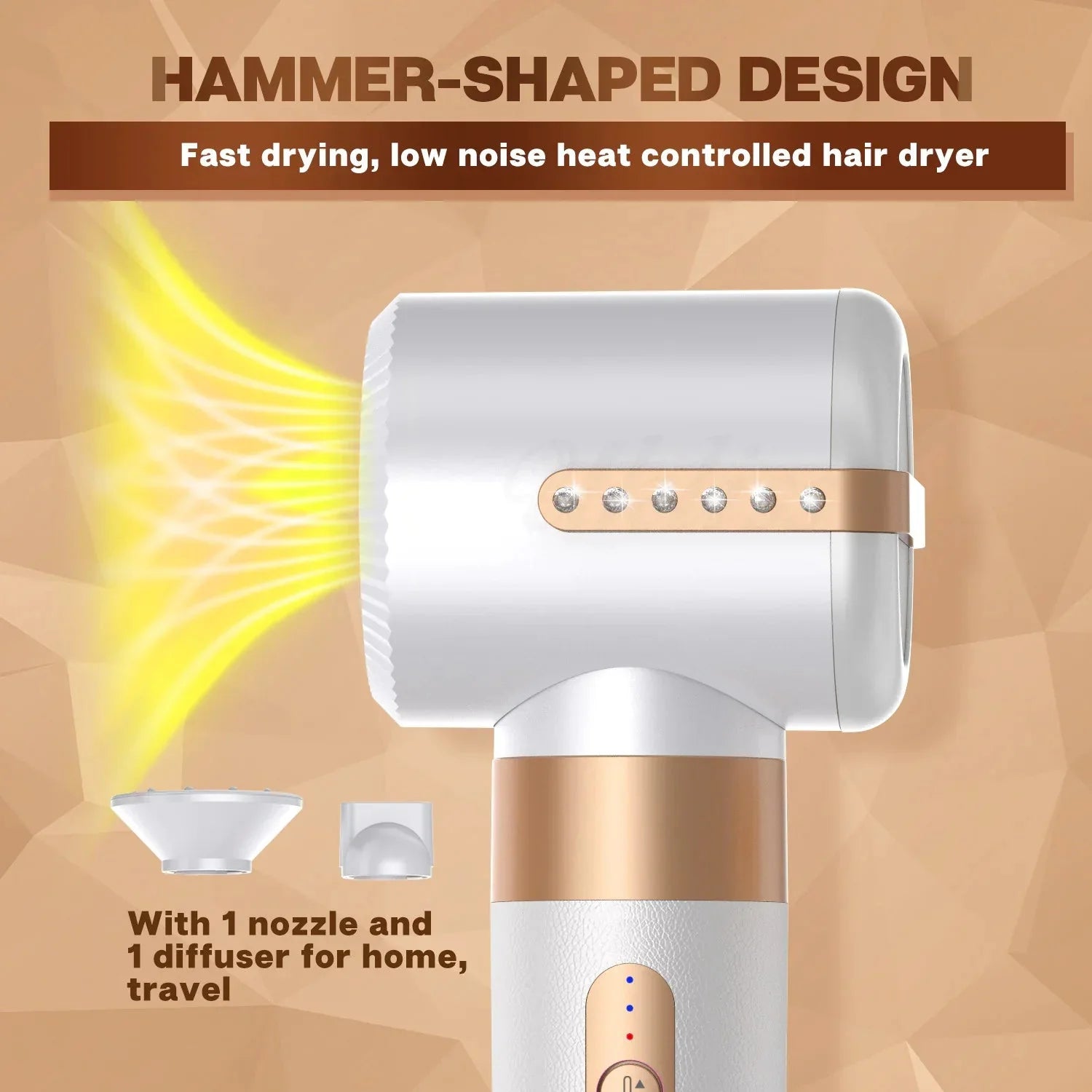 7-in-1 Hot Air Hair Styling Comb Anti Spier