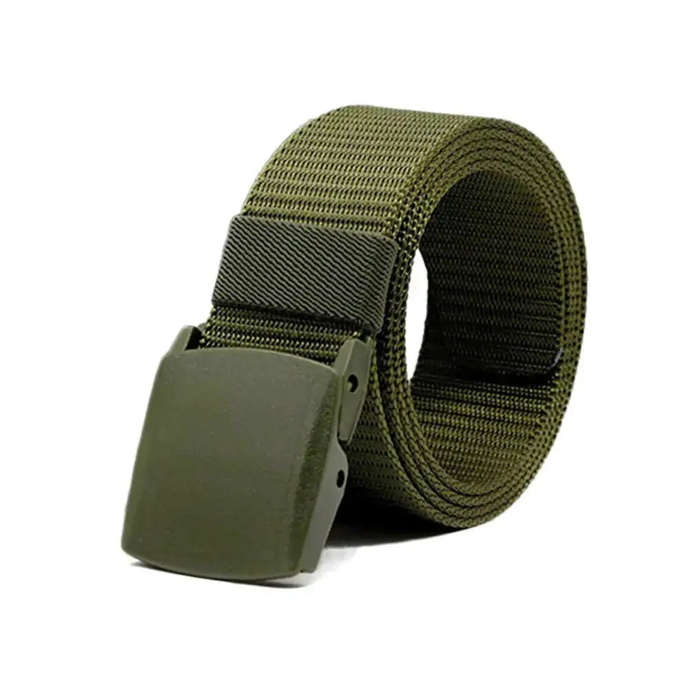 Men's Plastic Cam Buckle Nylon Belt Anti Spier