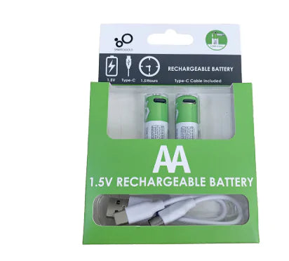 1.5V 2600mwh AA Rechargeable Li-ion Batteries